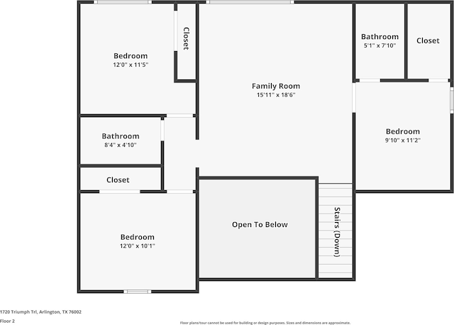 1720 Triumph Trl, Arlington, TX 76002 - home floor plan