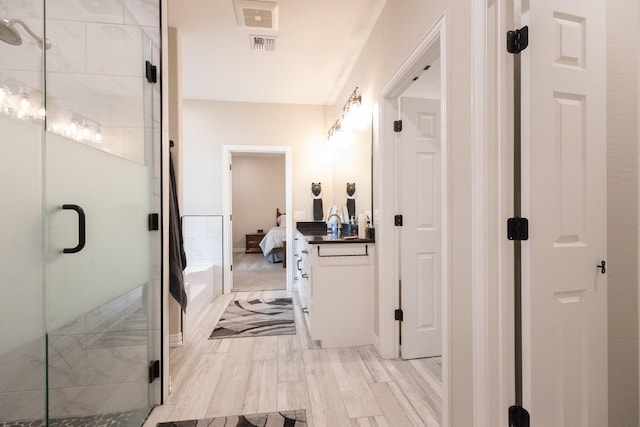 8799 County Road 299, Possum Kingdom Lake, TX 76450 - hall featuring light wood-style flooring