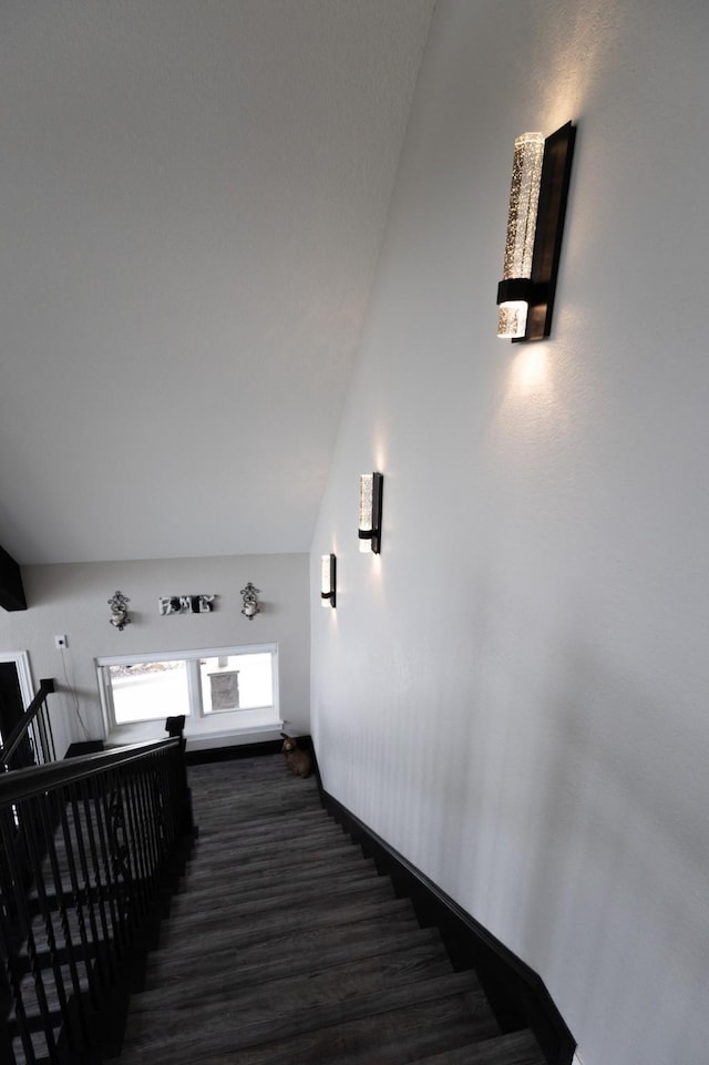 8799 County Road 299, Possum Kingdom Lake, TX 76450 - stairway featuring wood finished floors and baseboards