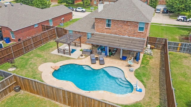 1412 Millbrook Ln, Wylie, TX 75098 - view of pool featuring a gazebo and a patio