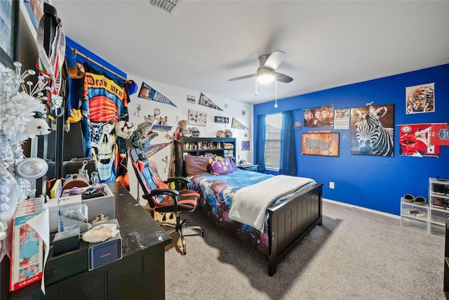 1412 Millbrook Ln, Wylie, TX 75098 - bedroom featuring carpet, ceiling fan, and baseboards