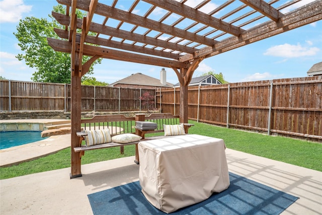 1412 Millbrook Ln, Wylie, TX 75098 - view of patio / terrace with a pergola