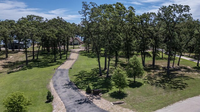 7327 Open Water Pt, Quinlan, TX 75474 - aerial view at dusk of a water view