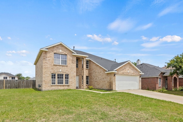 7205 Lake Roberts Way, Arlington, TX 76002 - traditional-style house with brick siding, a garage, driveway, and roof with shingles