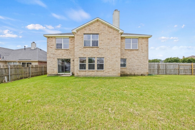 7205 Lake Roberts Way, Arlington, TX 76002 - rear view of property with brick siding and a chimney