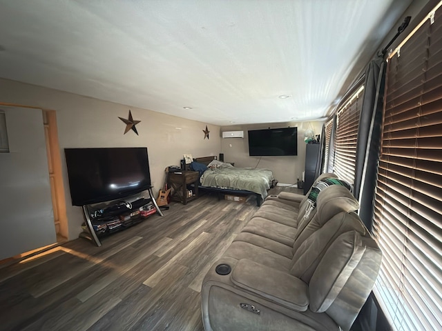 bedroom featuring wood finished floors