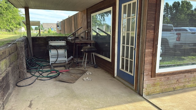 view of patio / terrace with area for grilling