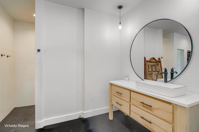 1014 Eagles Ridge Ct, Weatherford, TX 76087 - bathroom featuring vanity and tile patterned floors