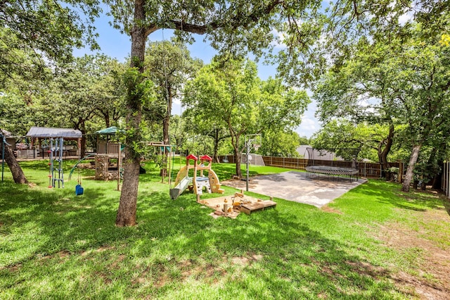 7313 Jo Will St, Colleyville, TX 76034 - view of playground with a trampoline