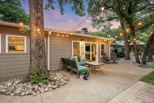 7313 Jo Will St, Colleyville, TX 76034 - view of patio / terrace featuring outdoor lounge area