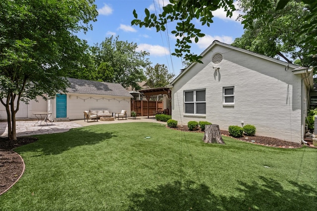 4233 Pershing Ave, Fort Worth, TX 76107 - back of house featuring a patio and an outdoor living space