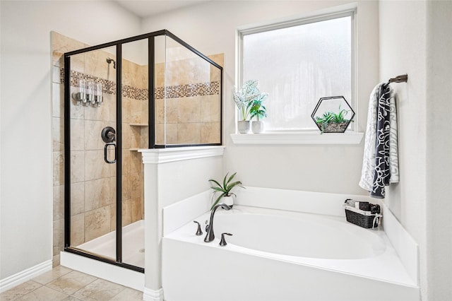 11589 Geranium Dr, Frisco, TX 75035 - bathroom featuring a shower stall and a garden tub