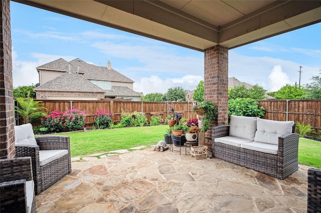 11589 Geranium Dr, Frisco, TX 75035 - view of patio with an outdoor living space