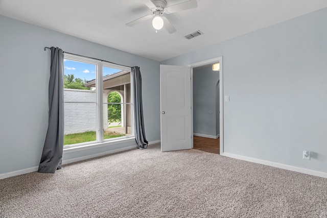 5225 Fallworth Ct, Fort Worth, TX 76133 - unfurnished room featuring carpet flooring, baseboards, and ceiling fan