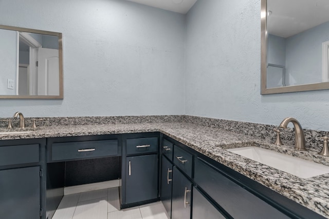 5225 Fallworth Ct, Fort Worth, TX 76133 - bathroom featuring vanity and a textured wall