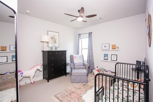 2708 Darlington Rd, Northlake, TX 76226 - bedroom with carpet floors, ceiling fan, and baseboards