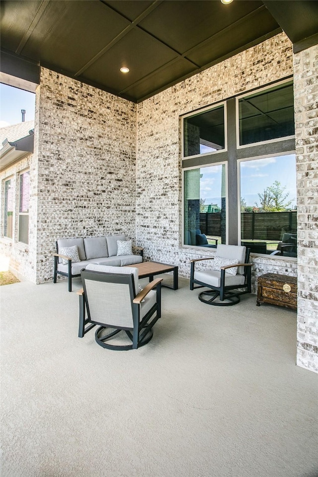 2708 Darlington Rd, Northlake, TX 76226 - view of patio / terrace featuring an outdoor hangout area