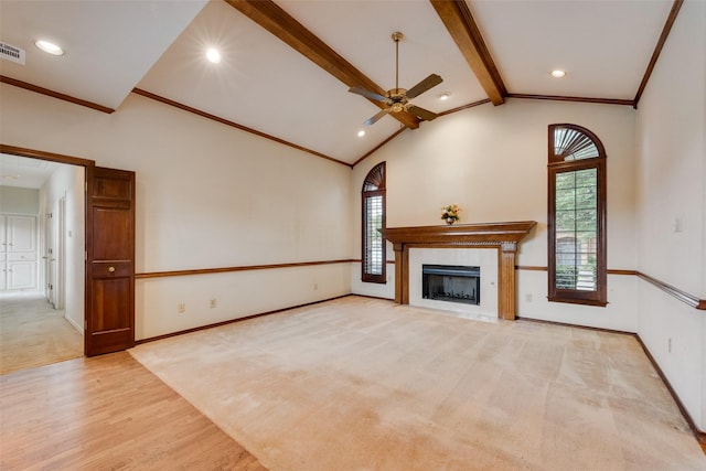 11103 Manorview Cir, Dallas, TX 75228 - unfurnished living room featuring ceiling fan, baseboards, a fireplace, wood finished floors, and recessed lighting