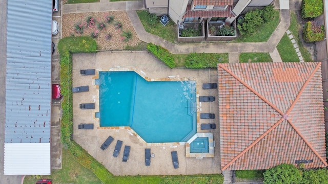 4800 Northway Dr Unit 17A, Dallas, TX 75206 - bird's eye view of a pool
