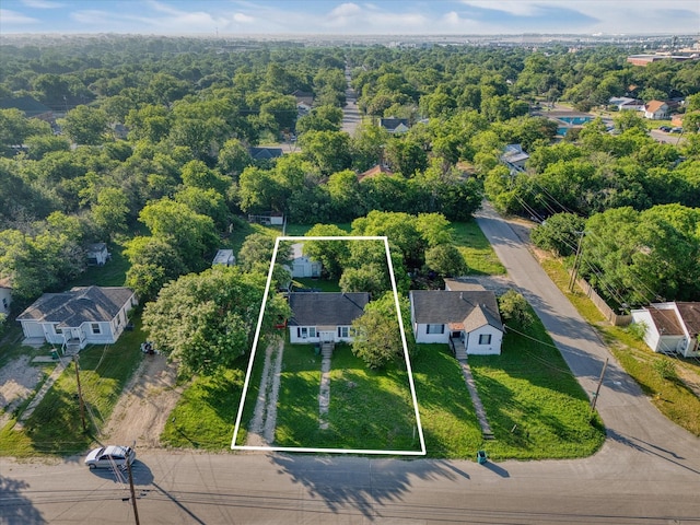 4216 Beverly Dr, Waco, TX 76711 - aerial view of property's location with property boundaries highlighted and a forest