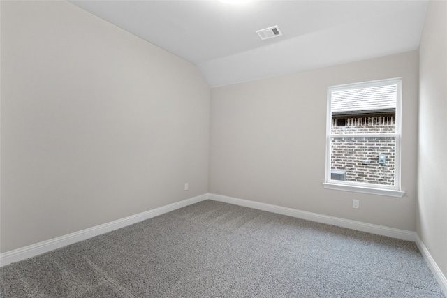 612 Amenduni Ln, Anna, TX 75409 - unfurnished room with carpet flooring, lofted ceiling, and baseboards