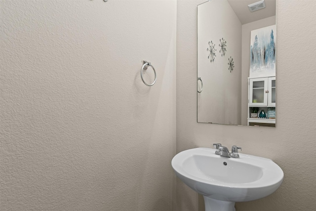 8537 Gray Shale Dr, Fort Worth, TX 76179 - bathroom featuring a sink and a textured wall