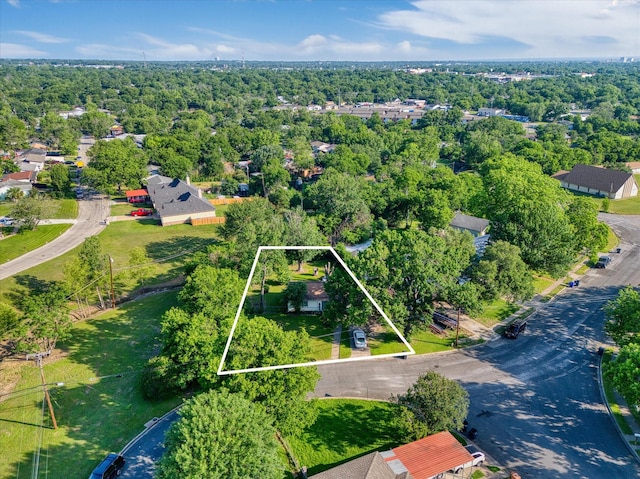 3825 Belmont Dr, Waco, TX 76711 - aerial view of property and surrounding area with property boundaries highlighted