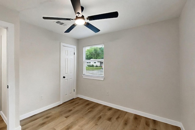 3103 Andrea Ln, Dallas, TX 75228 - unfurnished bedroom featuring light wood finished floors, ceiling fan, and a closet