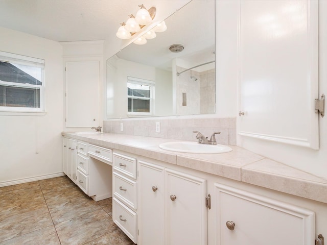 905 High Rd, Coleman, TX 76834 - bathroom with double vanity and a shower