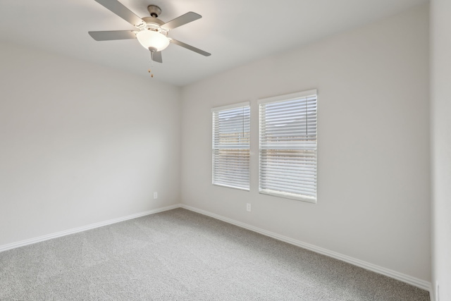 519 Willet Dr, Mckinney, TX 75069 - carpeted spare room with baseboards and a ceiling fan