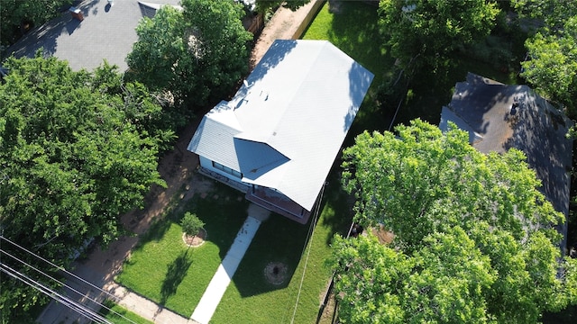 608 S Seaman St, Eastland, TX 76448 - aerial view of property and surrounding area