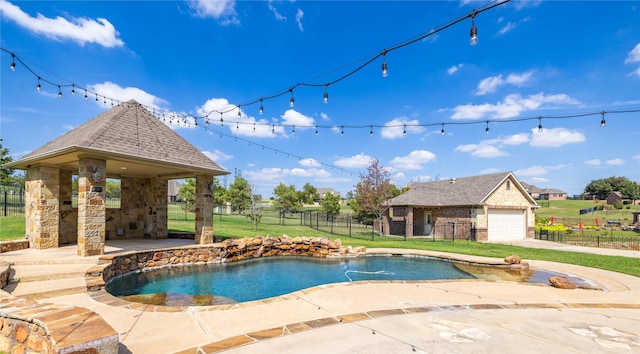 3517 Grants Lndg, Fort Worth, TX 76179 - view of pool with a gazebo and a patio