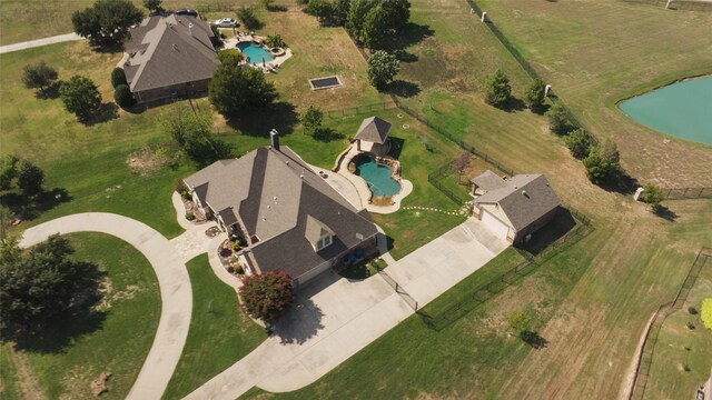 3517 Grants Lndg, Fort Worth, TX 76179 - aerial view of property and surrounding area with a pool area