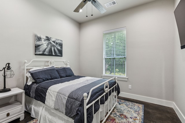 7404 Sandy Lake Rd, Quinlan, TX 75474 - bedroom featuring baseboards and ceiling fan