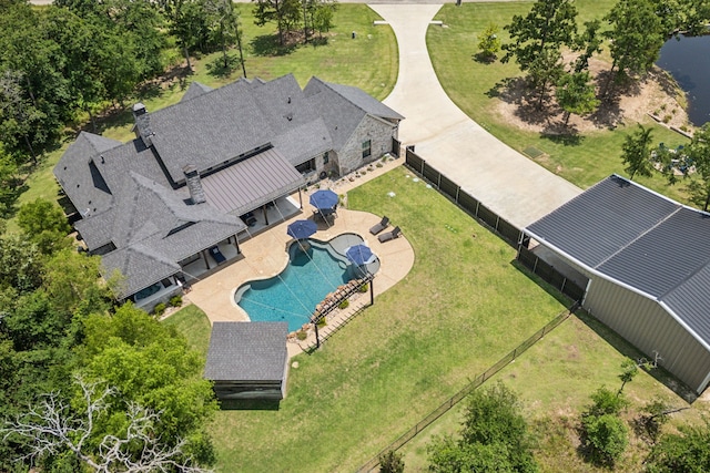 7404 Sandy Lake Rd, Quinlan, TX 75474 - view of subject property featuring a pool area