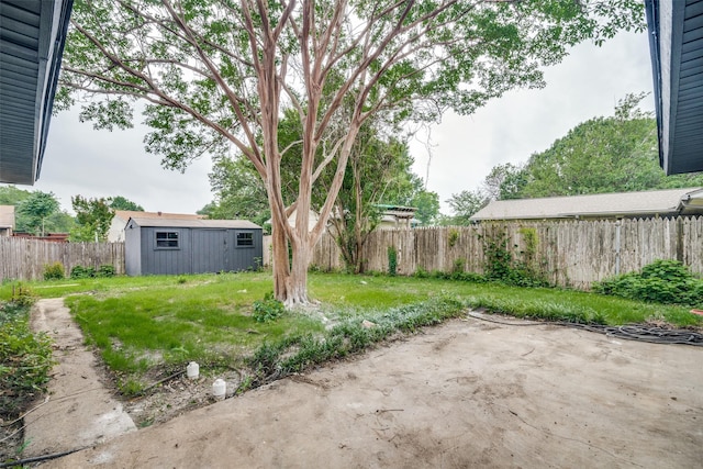 1106 Spring Lake Dr, Garland, TX 75043 - view of yard featuring a patio and an outbuilding