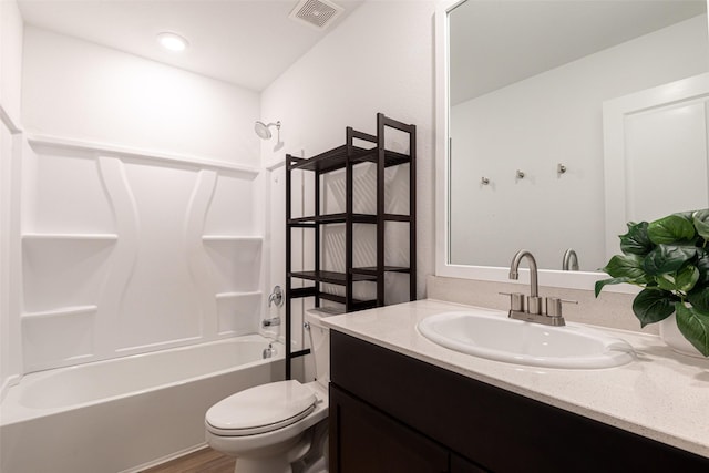 723 Cochran Dr, Princeton, TX 75407 - bathroom with vanity, toilet, and shower / bath combination
