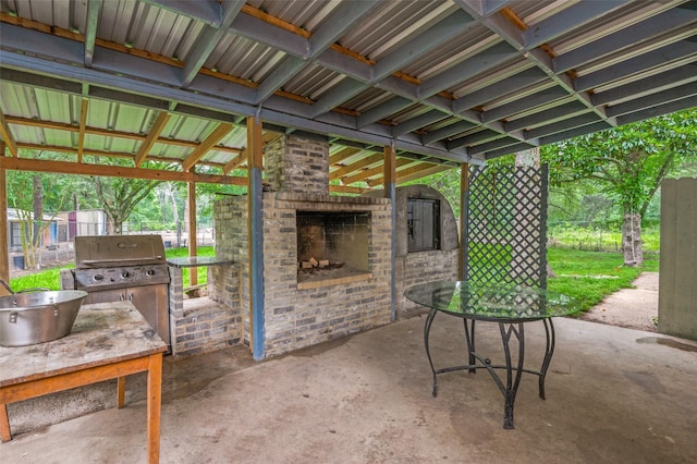 606 Quiram Ln, Kemp, TX 75143 - view of patio featuring grilling area