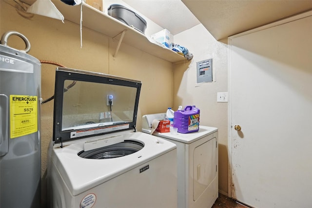 407 Mckinley St, Cedar Hill, TX 75104 - washroom with washer and clothes dryer and water heater