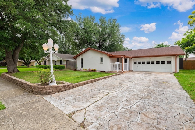 3245 Gail Ct, Irving, TX 75060 - ranch-style house with driveway, a garage, and stucco siding