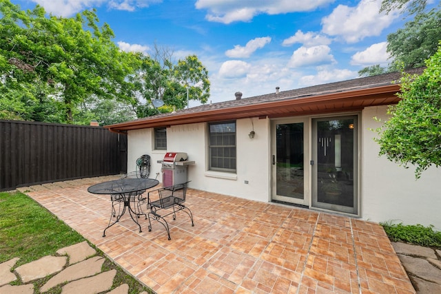 3245 Gail Ct, Irving, TX 75060 - view of patio featuring area for grilling and outdoor dining area