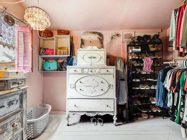 301 S Main St, Crandall, TX 75114 - washroom with a chandelier