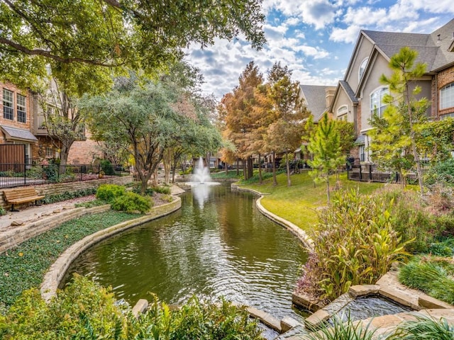 4138 Towne Green Cir, Addison, TX 75001 - view of property's community featuring a water view