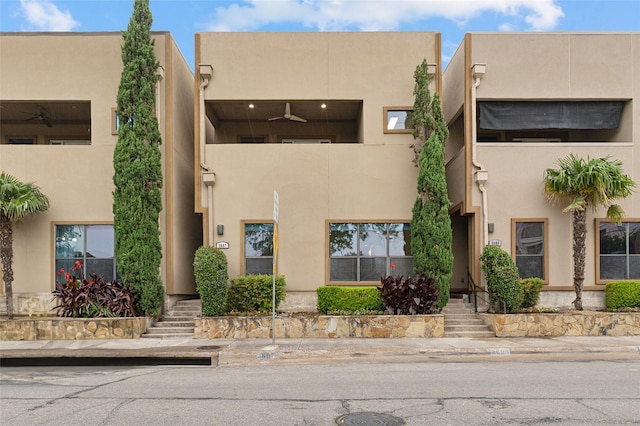 3607 Bryan St, Dallas, TX 75204 - view of front of property featuring stucco siding and stairs