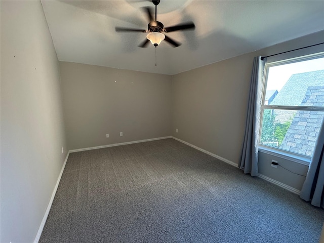 2802 Castlereach St, Trophy Club, TX 76262 - carpeted spare room featuring a ceiling fan and baseboards