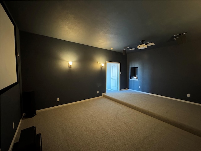 2802 Castlereach St, Trophy Club, TX 76262 - carpeted home theater featuring baseboards