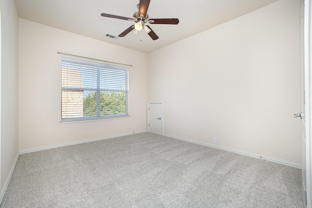 549 Verbena Ln, Frisco, TX 75036 - carpeted empty room with ceiling fan and baseboards