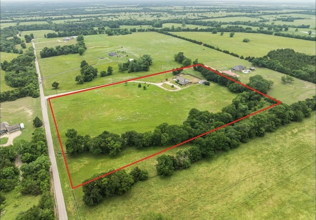 1100 County Road 12200, Paris, TX 75462 - view of rural area featuring property boundaries highlighted and a pastoral area
