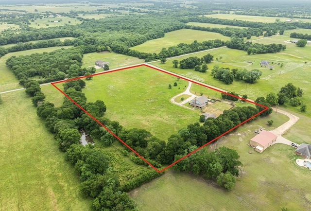 1100 County Road 12200, Paris, TX 75462 - overview of rural landscape featuring property boundaries highlighted