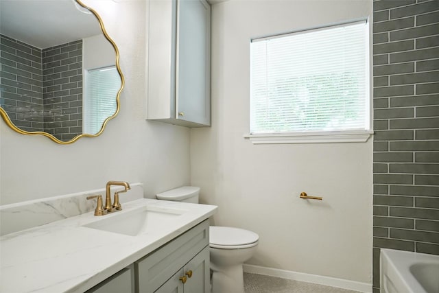 4809 Ira St, Haltom City, TX 76117 - full bath with toilet, vanity, and baseboards